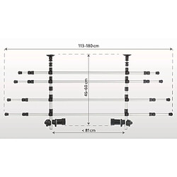 Avis TRIXIE Grille de protection chiens 105-172cm Aluminium Argenté et noir