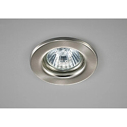 Inspired Downlight encastré fixe GU10 nickel satiné (ampoule non incluse)