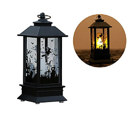 Wewoo Guirlande LED 2 PCS Halloween Portable Simulation Flamme Lumière Décoration Accessoires Bureau Bitch Witch