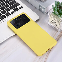 Coque en silicone souple avec sangle jaune pour votre Xiaomi Mi 11 Ultra