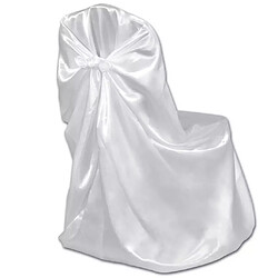 Avis Decoshop26 Housse de chaise blanche pour le banquet de mariage 6 pièces DEC022481