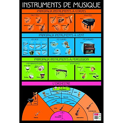 Poster pédagogique - Instruments de musique - 52 x 76 cm