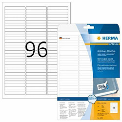 Elysees Paris Herma 4202 Étiquettes movables/amovibles 63,5 x 8,5 A4 Blanc