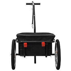 Acheter vidaXL Remorque de vélo/chariot à main 155x60x83 cm acier noir