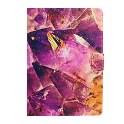 Etui en PU Porte-cartes à motif marbré violet pour votre Samsung Galaxy Tab A7 Lite 8.7 pouces T220/T225