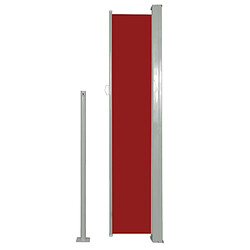 Helloshop26 Auvent paravent store brise-vue latéral rétractable de patio jardin terrasse balcon protection visuelle écran 160 x 500 cm rouge 02_0007097