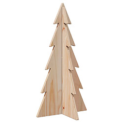 Acheter vidaXL Arbre de Noël en bois pour décoration 59,5cm bois massif de pin