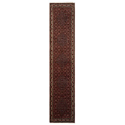 Vidal Tapis de couloir en laine 405x84 rouge Bidjar pas cher