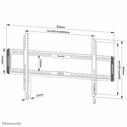 Avis Support de TV Neomounts WL30-550BL18 43" 86" 70 Kg