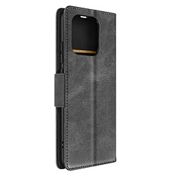 Avizar Étui Portefeuille Gris pour Xiaomi Redmi 12C, série Bara Soft Leather