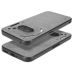 Avizar Coque pour Nothing Phone 2a et 2a Plus Dos Cuir Vegan Contour Souple Gris