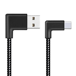 Wewoo Câble pour Samsung Galaxy S8 et S8 + / LG G6 / Huawei P10 P10 Plus / Xiaomi Mi 6 Max 2 autres Smartphones 2m 2A USB à USB-C / Type-C Nylon Weave style double de chargement de synchronisation de données,