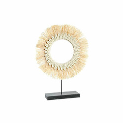 Figurine Décorative DKD Home Decor Naturel Noir Raphia Coquillages (28 x 7 x 38 cm)