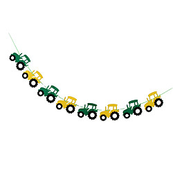 Bannière En Feutre de Voiture de Tracteur Cool Baby Shower Décorations de Fête D'anniversaire pour Enfants