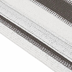 Avis vidaXL Tapis de tente 300x400 cm anthracite et blanc