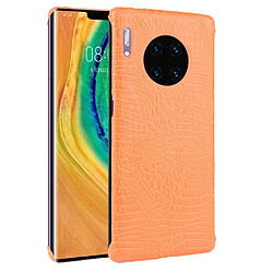 Wewoo Coque Rigide Pour Huawei Mate 30 Pro Shockproof Crocodile Texture PC + PU Case Orange