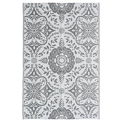 vidaXL Tapis d'extérieur Gris clair 190x290 cm PP