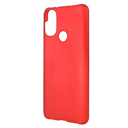 Coque en TPU anti-rayures, caoutchouté rouge pour votre Motorola Moto E20/E30/E40