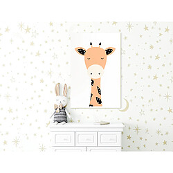 Tableau enfant Adorable girafe - 80 x 120 cm - Artgeist