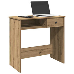 vidaXL Bureau chêne artisanal 80x40x75 cm bois d'ingénierie