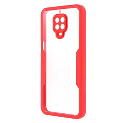 Coque en TPU + acrylique rouge pour votre Xiaomi Redmi Note 9 Pro Max/Note 9S/Note 9 Pro