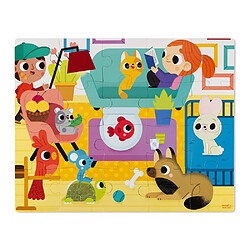 Juratoys-Janod Puzzle tactile les animaux domestiques 