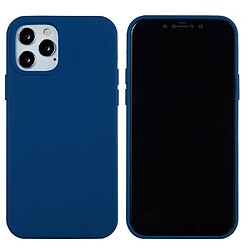 Coque en silicone couleur unie bleu pour votre Apple iPhone 13 Pro Max 6.7 pouces