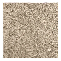 vidaXL Tapis ZIZUR beige 120x120 cm aspect de jute intérieur extérieur