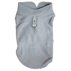 Wewoo Hiver vêtements de flanelle polaire pour animaux de compagnie manteau bouledogue français costumes de carlin veste chiens chiotstaille l gris