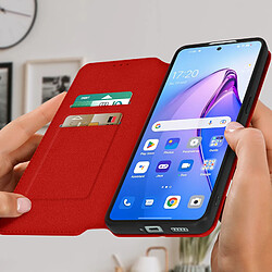 Avis Avizar Housse pour Oppo Reno 8 Pro 5G Clapet Porte-carte Support Vidéo rouge