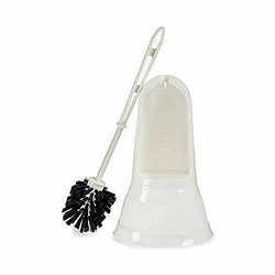 Berilo Brosse de salle de wc Blanc Noir PVC polypropylène 16 x 36,2 x 16 cm (6 Unités)