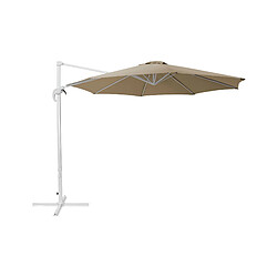 Beliani Grand parasol beige sable d 300 cm SAVONA