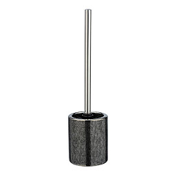 WENKO Brosse WC design Nuria - Argent et anthracite