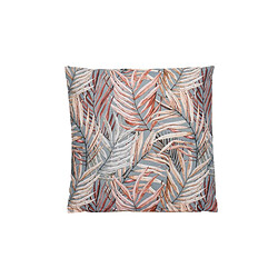 JARDIéco Coussin extérieur motif feuilles tropicales - 45 x 45 cm - Jardideco