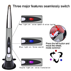 Acheter Souris de stylo vocal sans fil USB optique PR-03 pour l'enseignement de dessin d'ordinateur portable - gris