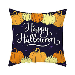 P112 4PCS 45 * 45cm Halloween Pumpkin motif Taie d'oreiller Maison de vacances Accueil Taie d'oreiller Sofa Coussin Coussin pas cher