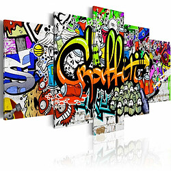 Paris Prix Tableau Imprimé Artistic Graffiti 100 x 200 cm