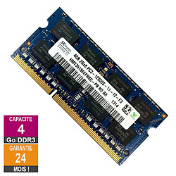 Barrette Mémoire 4Go RAM DDR3 Hynix HMT351S6EFR8C-PB SO-DIMM PC3-12800 1600MHz 2Rx8 - Reconditionné