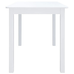 Acheter Maison Chic Table à manger | Table de salle à manger Blanc 114x71x75 cm Bois d'hévéa massif -GKD99174