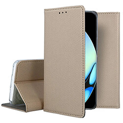 Htdmobiles Housse pour Realme 10 4G - etui coque pochette portefeuille + film ecran - OR MAGNET