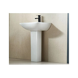 Karag Lavabo colonne AMPIFOLIS 56x45x85 cm en porcelaine