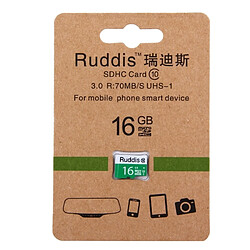 Wewoo Carte mémoire Ruddis 16 Go haute vitesse classe 10 TF / Micro SDXC UHS-1 U1 pas cher