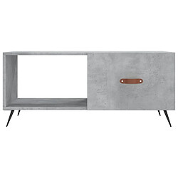 Maison Chic Table basse,Table Console Table d'appoint, Table pour salon gris béton 90x50x40 cm bois d'ingénierie -MN23827 pas cher