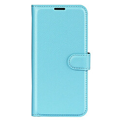 Etui en PU texture litchi bleu pour votre Samsung Galaxy A23 5G