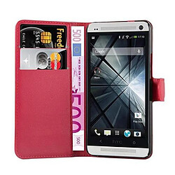 Cadorabo Coque HTC ONE M7 Etui en Rouge pas cher