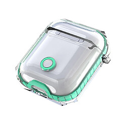 Acheter Wewoo Coque Etui de protection pour écouteurs sans fil TPU transparent Apple AirPods 1/2 Vert menthe