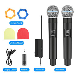 Yonis Microphone Sans Fil Avec Écran LED Noir