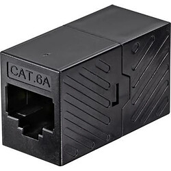 Adaptateur réseau informatique Renkforce RF-4531570 RJ45 CAT 6a [1x RJ45 femelle - 1x RJ45 femelle] noir 1 pc(s)