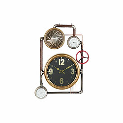 Horloge Murale DKD Home Decor Vannes Verre Doré Fer (50,5 x 12 x 73 cm)