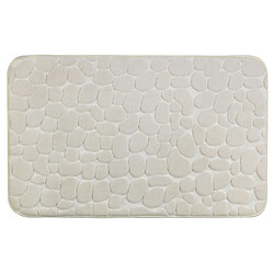 WENKO Tapis de salle de bain Pebbles - Mémoire de forme - Beige